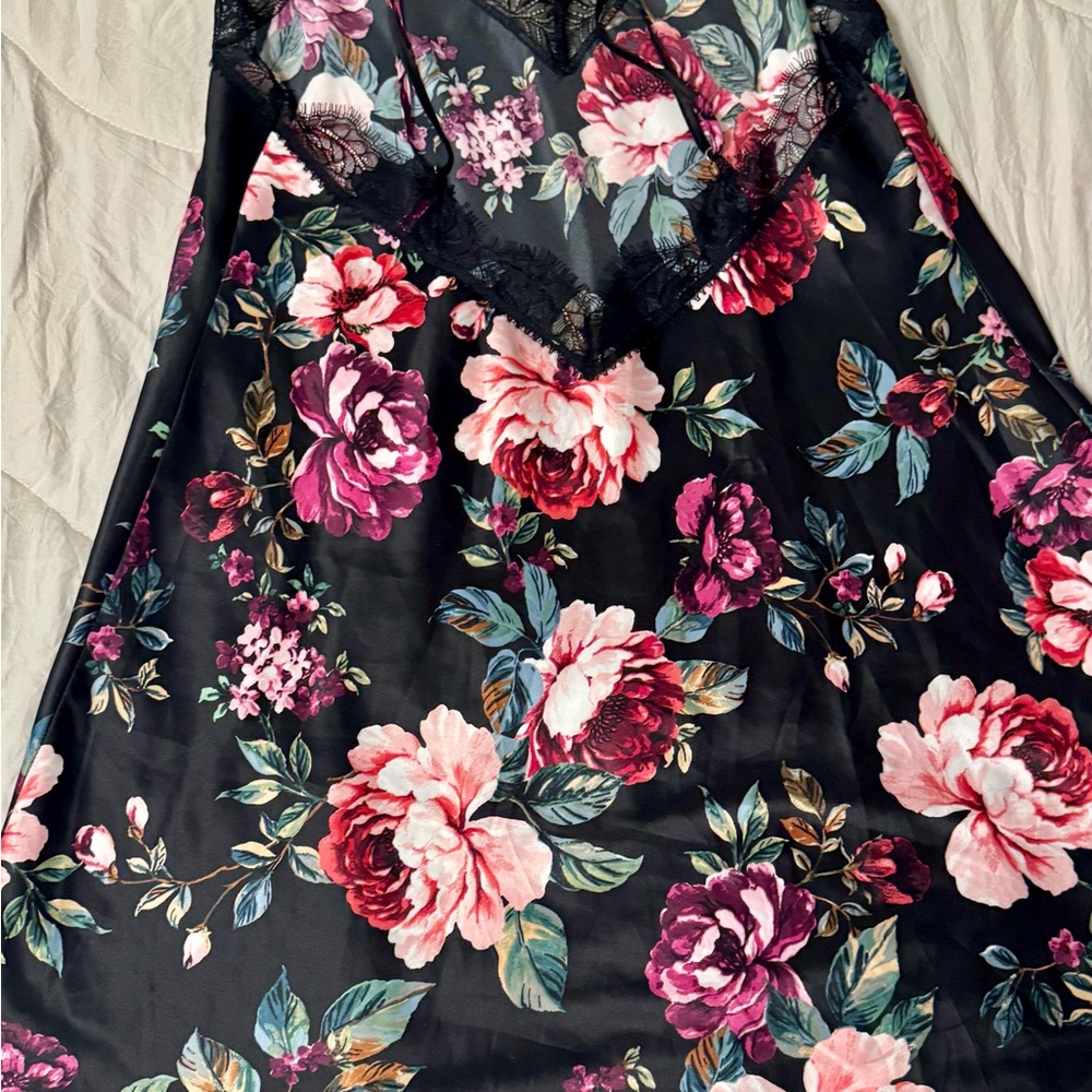 In Bloom by Jonquil Floral Elegance Lace Chemise Size XL - Picture 5 of 6